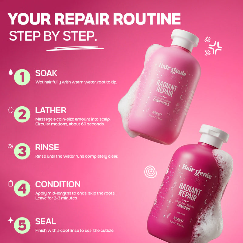Radiant Repair Shampoo + Conditioner 500ml